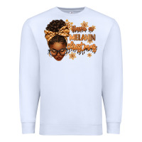 White Have a melanin Christmas afro woman Premium Sweatshirt - texasbilliewilder