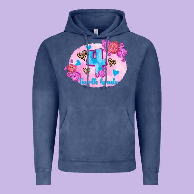 Back To School Flowers Fourth Grade 3200x2400 Vintage Hoodie Designed By Adodesignshop