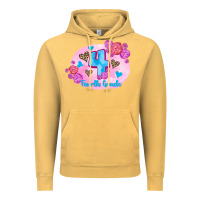 Vintage Mustard back to school flowers fourth grade 3200x2400 Vintage Hoodie - AdoDesignShop