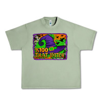 Oil Green Witch's Hat 100 That Witch Urban Heavy Tee - Jasminsmagicworld