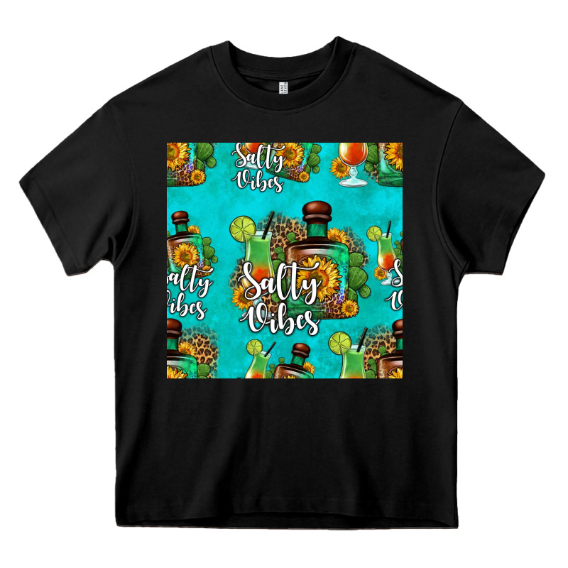 Salty Vibes Seamless Pattern Heavy Core Tee by HRA Design Shop | Teevron