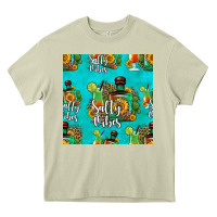 Mossy salty vibes seamless pattern Heavy Core Tee - HRA Design Shop