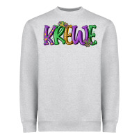 Heather Grey mardi gras krewe Heavyweight Sweatshirt - MaliasSmallBusiness