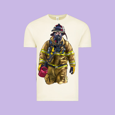 Firefighter Vintage Tee Designed By Lillyallendesigns