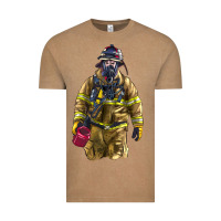 Vintage Coffee Firefighter Vintage Tee - LillyAllenDesigns