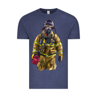 Vintage Denim Firefighter Vintage Tee - LillyAllenDesigns