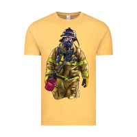 Vintage Mustard Firefighter Vintage Tee - LillyAllenDesigns