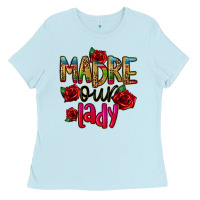 Baby Blue madre our lady Ladies Tee - CTS Tumbler Store