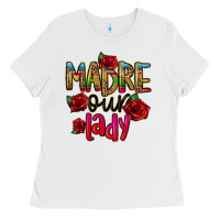 White madre our lady Ladies Tee - CTS Tumbler Store