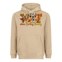 Mushroom WTF Wine Turkey Family Heavyweight Hoodie - texasbilliewilder