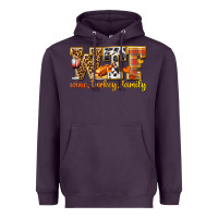 Plum WTF Wine Turkey Family Heavyweight Hoodie - texasbilliewilder