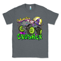Charcoal Heather Monster Crusher Classic Tee - CowhideDigitalArt