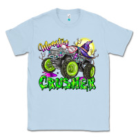 Dusty Blue Monster Crusher Classic Tee - CowhideDigitalArt