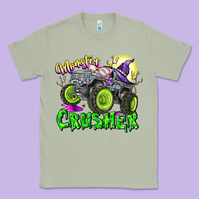 Monster Crusher Classic Tee Designed By Cowhidedigitalart