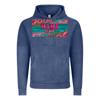 Vintage Denim pink roses mama of girls license plate Vintage Hoodie - Artiststas