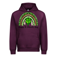 Mauve Wine Happy St. Patrick's Day rainbow Urban Hoodie - OliviaCreatesArt