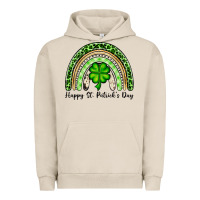 Pigment French Oak Happy St. Patrick's Day rainbow Urban Hoodie - OliviaCreatesArt