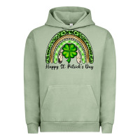 Pigment Oil Green Happy St. Patrick's Day rainbow Urban Hoodie - OliviaCreatesArt