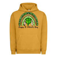 Pigment Peanut Butter Happy St. Patrick's Day rainbow Urban Hoodie - OliviaCreatesArt