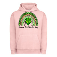 Pigment Salmon Happy St. Patrick's Day rainbow Urban Hoodie - OliviaCreatesArt