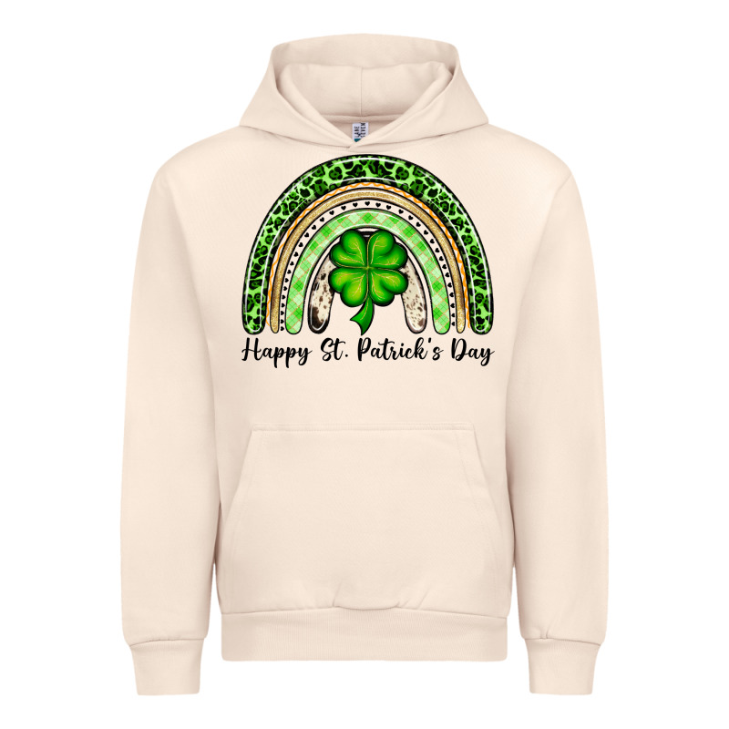 Happy St. Patrick's Day Rainbow Urban Hoodie by OliviaCreatesArt | Teevron