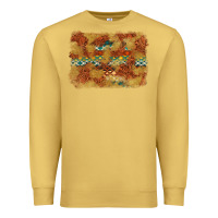 Antique Gold Aztec Background Pattern Western Premium Sweatshirt - texasbilliewilder