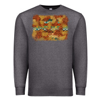 Charcoal Heather Aztec Background Pattern Western Premium Sweatshirt - texasbilliewilder