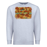 Heather Grey Aztec Background Pattern Western Premium Sweatshirt - texasbilliewilder