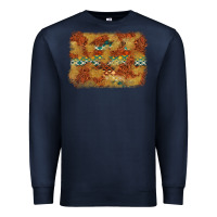 Navy Aztec Background Pattern Western Premium Sweatshirt - texasbilliewilder