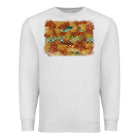 Oatmeal Heather Aztec Background Pattern Western Premium Sweatshirt - texasbilliewilder