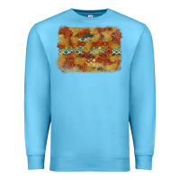 Ocean Blue Aztec Background Pattern Western Premium Sweatshirt - texasbilliewilder