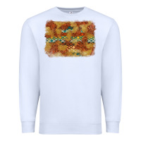 White Aztec Background Pattern Western Premium Sweatshirt - texasbilliewilder