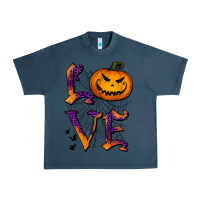 Midnight Navy Love Halloween Urban Heavy Tee - Jasminsmagicworld
