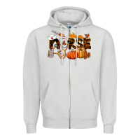Dove Grey Fall Nurse Zipper Hoodie - LillyAllenDesigns
