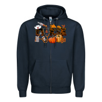 Navy Fall Nurse Zipper Hoodie - LillyAllenDesigns