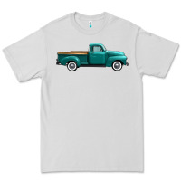 Dove Grey western truck right side view Premium Tee - FaDigitalArtStudio