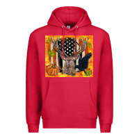 Cardinal crow and deer hunting fall camouflage Premium Hoodie - TumblerDesignByShophia