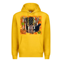 Lemon crow and deer hunting fall camouflage Premium Hoodie - TumblerDesignByShophia