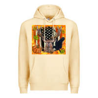 Pina Colada crow and deer hunting fall camouflage Premium Hoodie - TumblerDesignByShophia