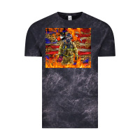 Cloud Black Western Firefighter With American Vintage Tee - LillyAllenDesigns