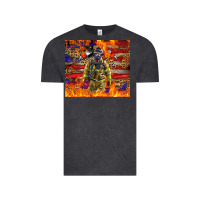 Vintage Black Western Firefighter With American Vintage Tee - LillyAllenDesigns