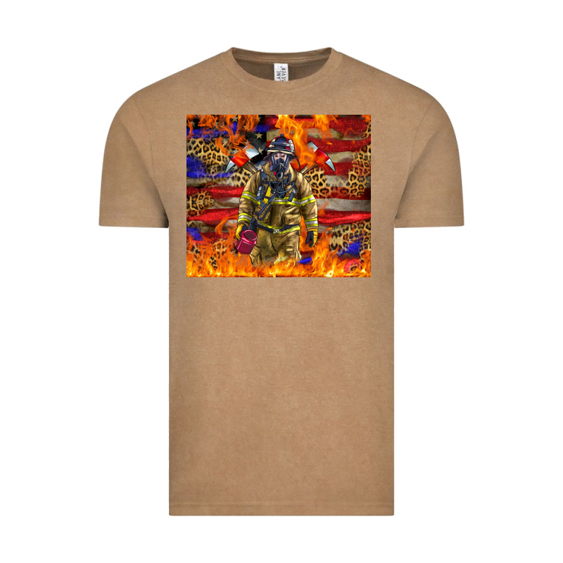 Western Firefighter With American Vintage Tee by LillyAllenDesigns | Teevron