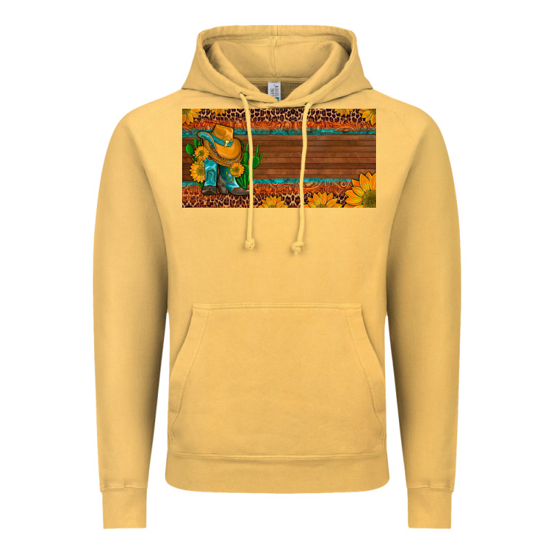 Custom Cowboy Boots Sunflowers And Cactus License Plate Vintage Hoodie by Artiststas | Teevron