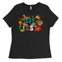 Black Let's fiesta Ladies Tee - CTS Tumbler Store