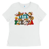 White Let's fiesta Ladies Tee - CTS Tumbler Store