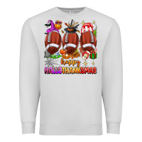 Dove Grey happy hallothanksmas football Premium Sweatshirt - texasbilliewilder