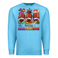 Ocean Blue happy hallothanksmas football Premium Sweatshirt - texasbilliewilder
