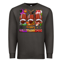 Smoke happy hallothanksmas football Premium Sweatshirt - texasbilliewilder