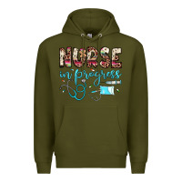 Army Green nurse in progress Premium Hoodie - JahusDesignShop
