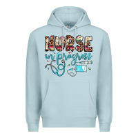 Blue Mist nurse in progress Premium Hoodie - JahusDesignShop